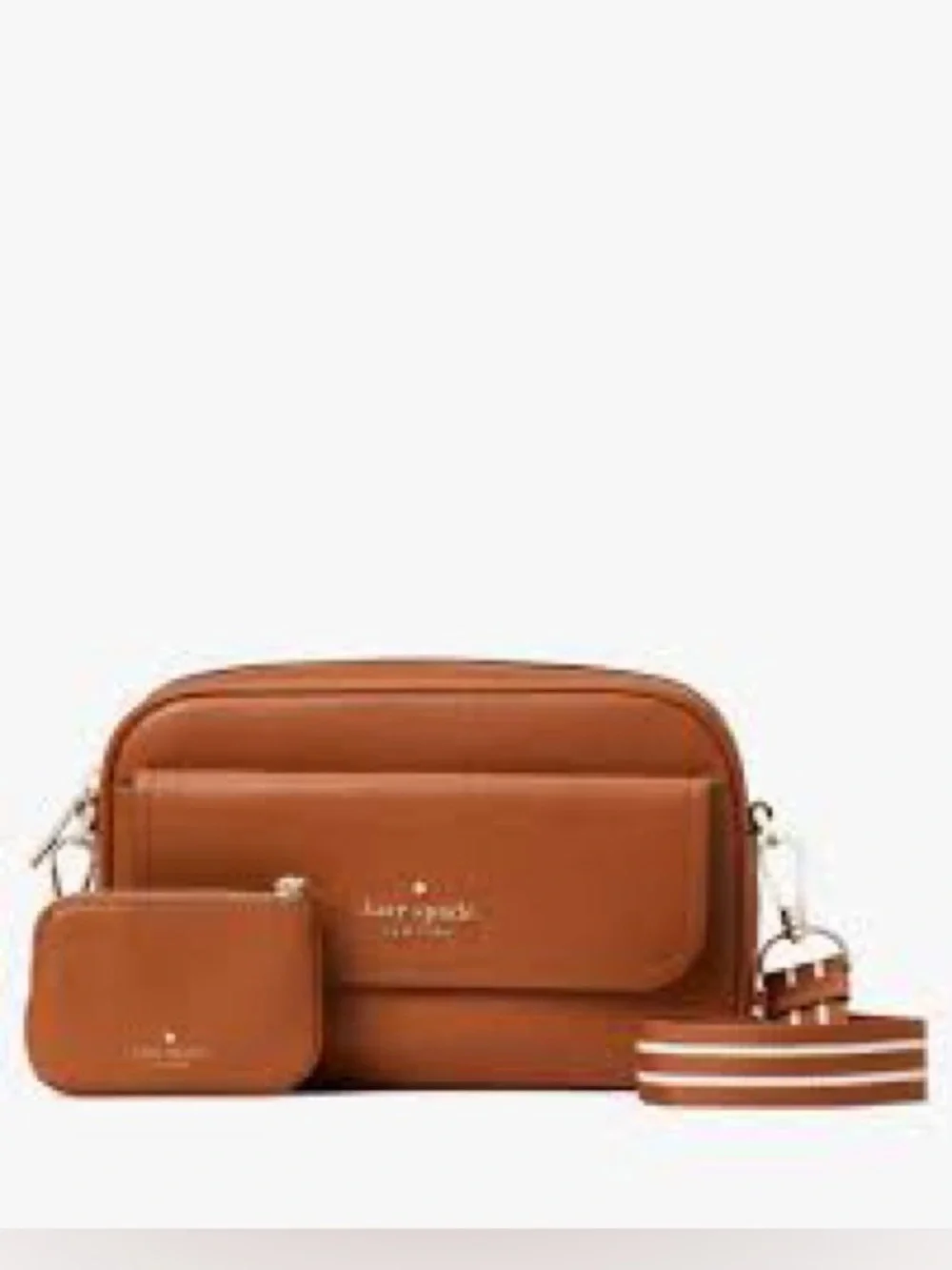 Kate Spade Rosie pebble Leather Crossbody camera bag and coin pouch NWOT